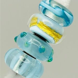 Set of Four Authentic Trollbeads